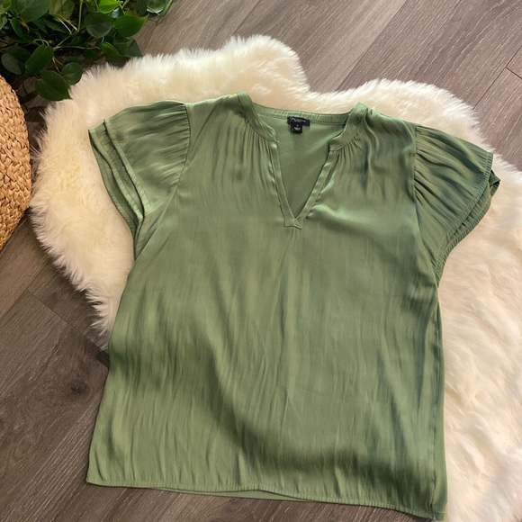 Silky Mixed Media Top - Picture 1 of 4